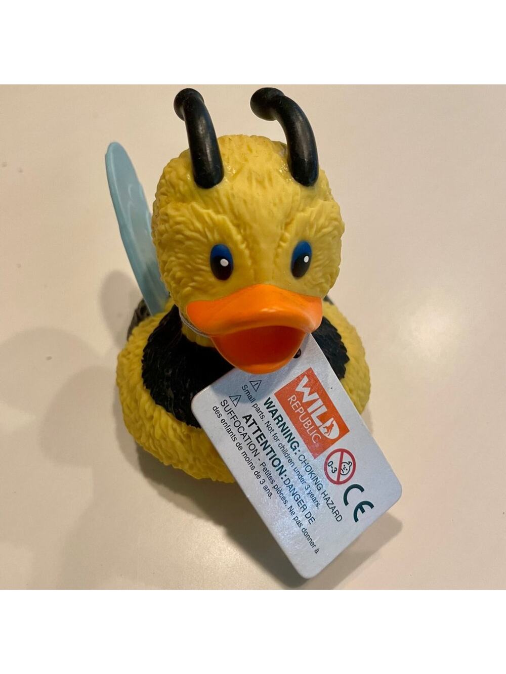 NWT Wild Republic Bumble Bee Rubber Duck